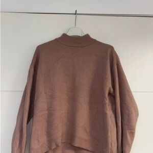 Chic Mauve Turtleneck Sweater